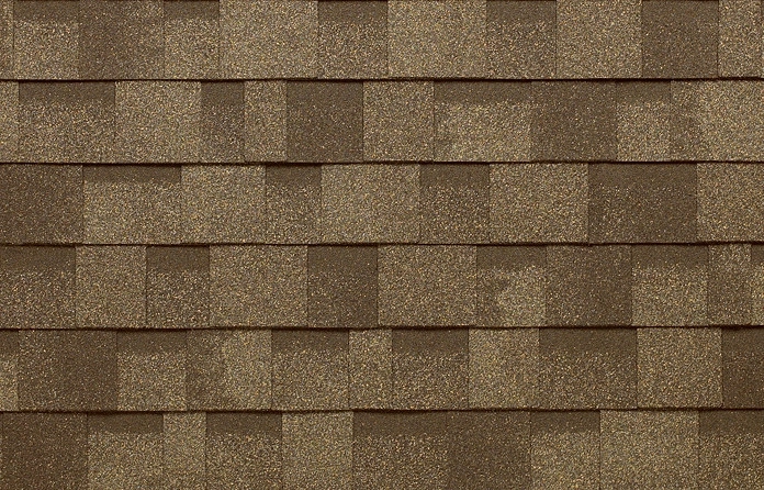 Weatherwood sample color for IKO Cambridge Premium Architectural Shingles for a roof